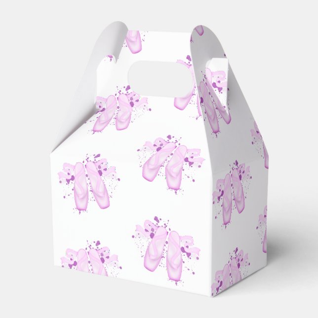 Ballotins Elégant Ballet Rose Anniversaire Pointe Chaussures (Verso)