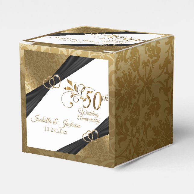 Ballotins Élégant Ballotin du 50e anniversaire de Mariage (Verso)