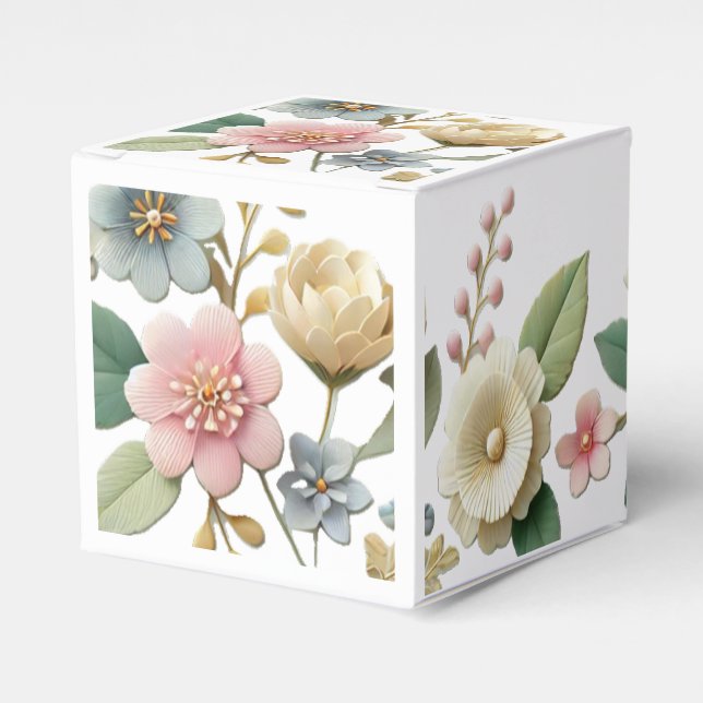 Ballotins Élégant Ballotin floral Pastel" (Verso)