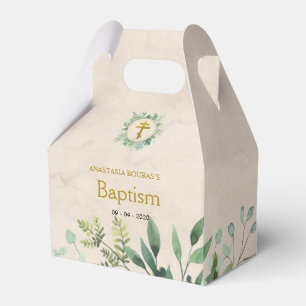 Ballotins Élégant baptême chrétien orthodoxe Feuille