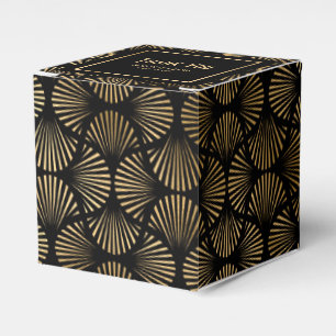 Ballotins Elégant Black Gold Art Déco Mariage Merci