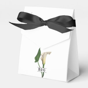 Ballotins Elégant blanc Calla Lily Vert Mariage botanique
