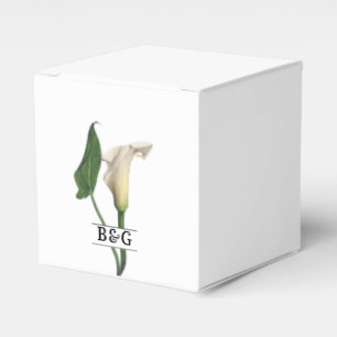 Ballotins Elégant blanc Calla Lily Vert Mariage botanique