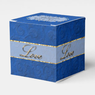 Ballotins Elégant bleu personnalisé mariage Favoriser boîte 