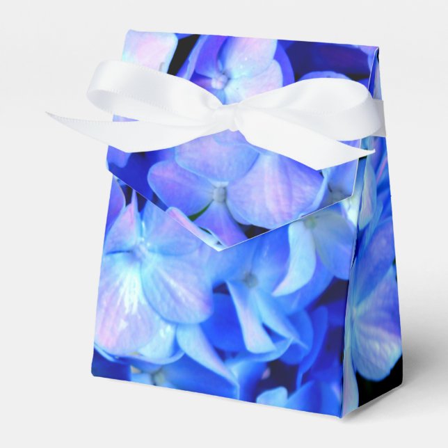 Ballotins Élégant bleu violet clair magenta hydrangée floral (Verso)