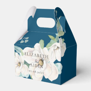 Ballotins Elégant Botanique Floral Aquarelle Mariage Bleu