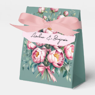Ballotins Elégant bouquet Peony en Mariage aquarelle