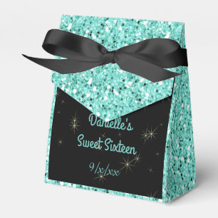 Ballotins Élégant brillant turquoise, Doux seize, personnali