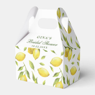Ballotins Elégant citrons aquarelle FÊTE DES MARIÉES verte