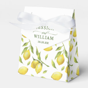 Ballotins Elégant citrons Aquarelle Mariage
