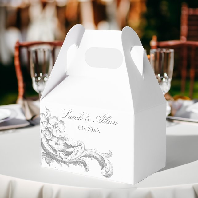 Ballotins Élégant classique Rococo Floral (Créateur téléchargé)