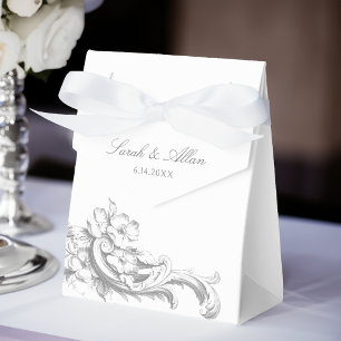 Ballotins Élégant classique Rococo Floral