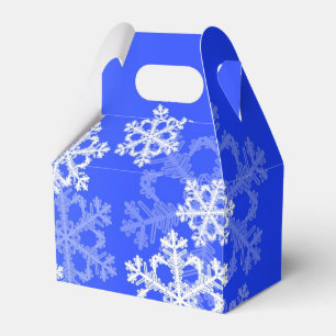 Ballotins Élégant Cobalt Blue Snowflakes Noël moderne