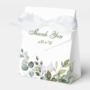 Ballotins Elégant Eucalyptus Aquarelle Mariage de verdure