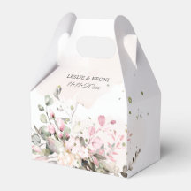 Élégant Eucalyptus et Gomme Rose Blush Aquarelle