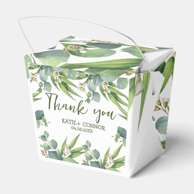Ballotins Elégant Eucalyptus verdure Favoriser le Merci (Arrière)