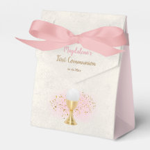 élégant faux métal Première communion fille
