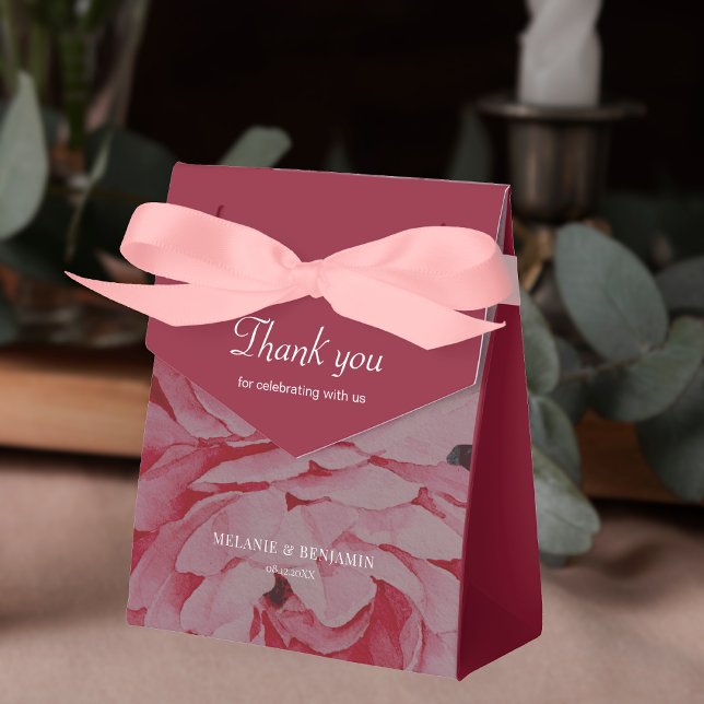 Ballotins Élégant Fleur Merci Mariage personnalisé (Créateur téléchargé)