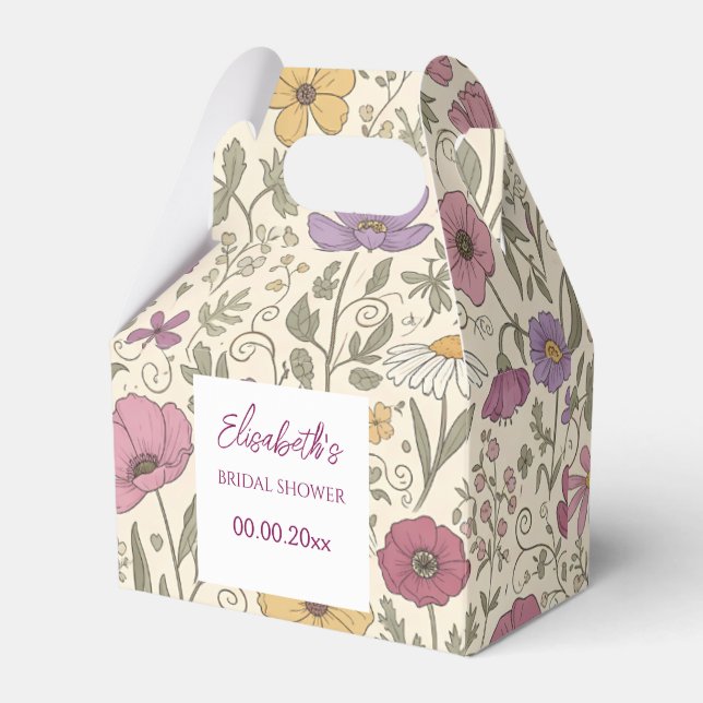 Ballotins Elegant Floral Bridal Shower Bloom Garden (Verso)