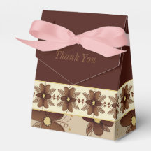 Élégant floral Brown