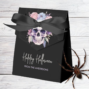 Ballotins Élégant floral et crâne gothique halloween personn