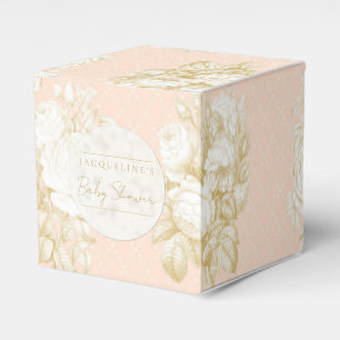 Ballotins Élégant Floral Français Toile fille Baby shower Bl