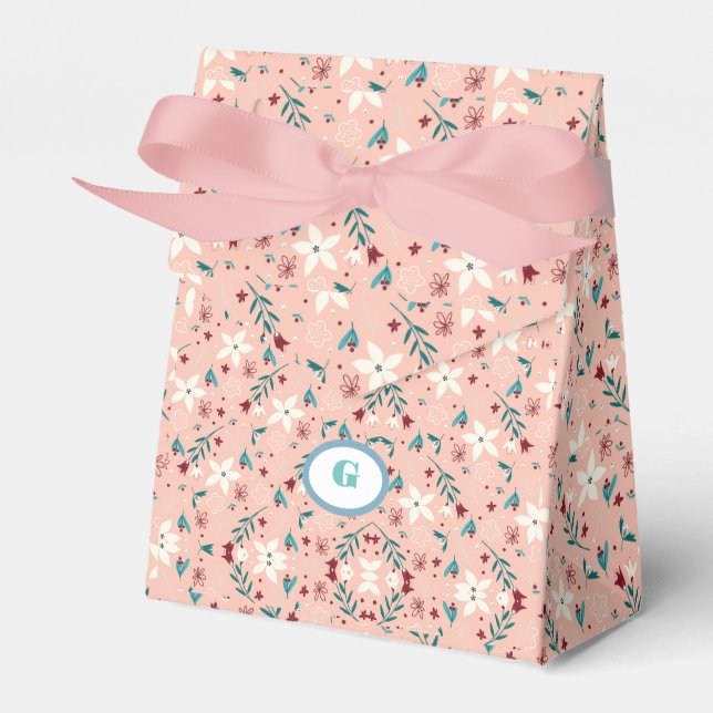 Ballotins Élégant floral rose   (Verso)