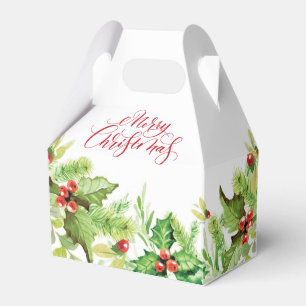Ballotins Elégant Holly Berry Joyeux Noël Holiday Favoriser