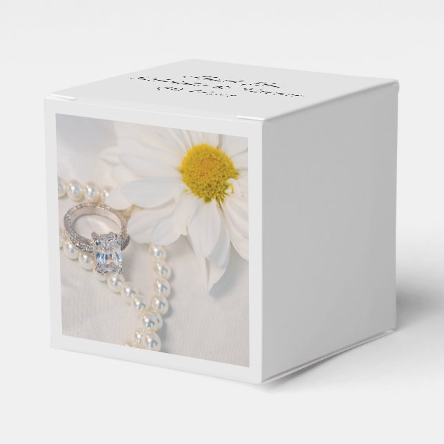 Ballotins Élégant Mariage blanc de marguerite (Verso)