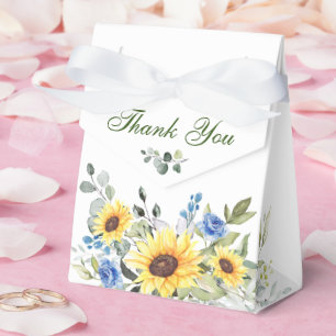 Ballotins Élégant Mariage cadeau de tournesol Eucalyptus Flo