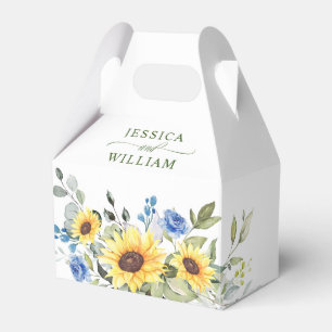 Ballotins Élégant Mariage cadeau de tournesol Eucalyptus Flo