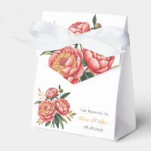 Ballotins Elégant Mariage de bouquet de Peony Orange