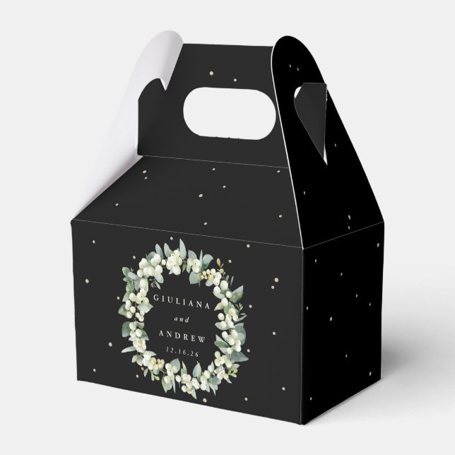 Ballotins Elégant Mariage de courge Black Snowberry+Eucalypt (Verso)