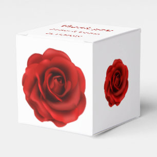 Ballotins Élégant Mariage de fleurs rouges