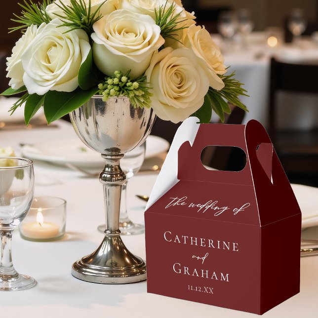 Ballotins Elégant Mariage du soir personnalisé Bourgogne (Créateur téléchargé)
