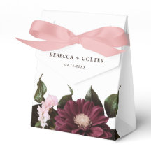Élégant Mariage floral bordeaux blanc