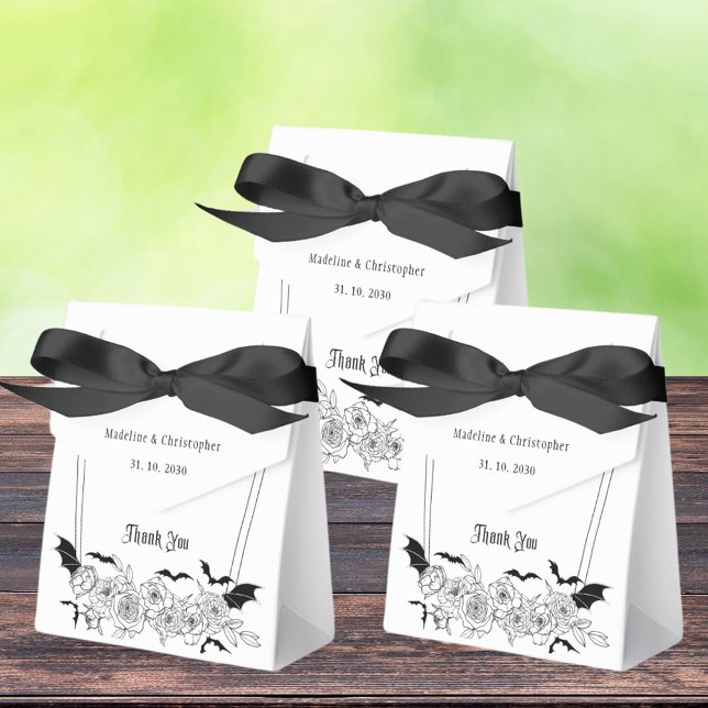 Ballotins Élégant Mariage floral gothique (Créateur téléchargé)