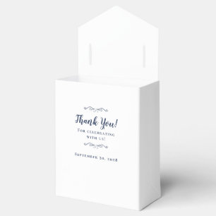 Ballotins Elégant mariage invité Merci Couple Navy Blue