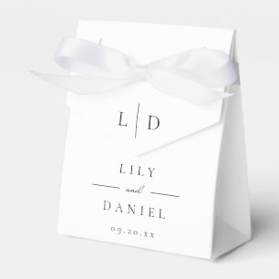 Ballotins Élégant Mariage Minimaliste Moderne Monogramme