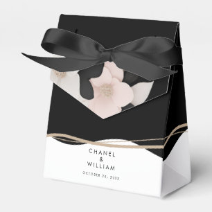 Ballotins Élégant mariage noir et blanc