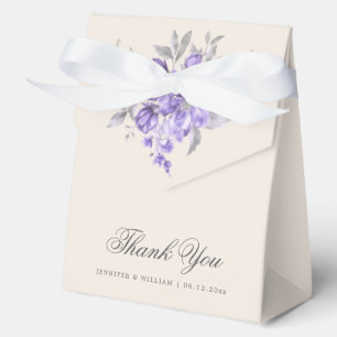 Ballotins Élégant Mariage Remerciements Fleur Rustique Viole