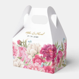 Ballotins Élégant Mariage rose Peony Florals