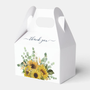 Ballotins Élégant Merci floral de tournesols