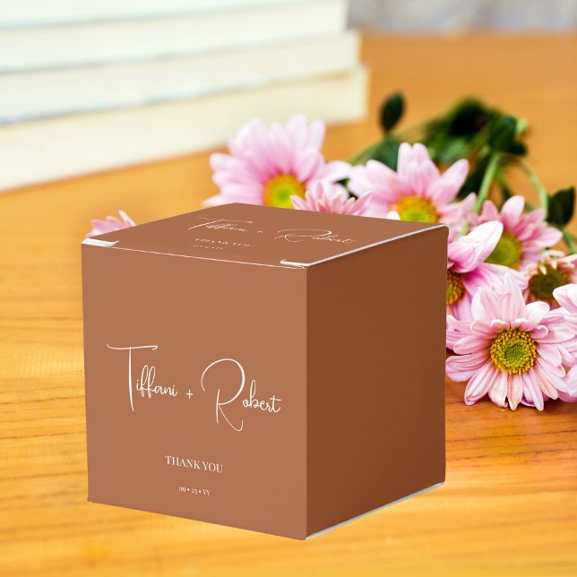 Ballotins Élégant Merci Mariage en terre cuite (Créateur téléchargé)