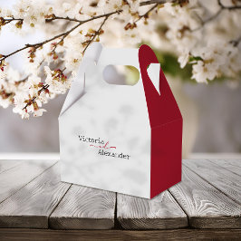 Ballotins Élégant minimaliste avec Mariage Accents rouges