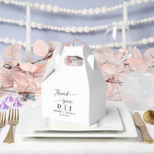 Ballotins Élégant minimaliste Mariage blanc et noir