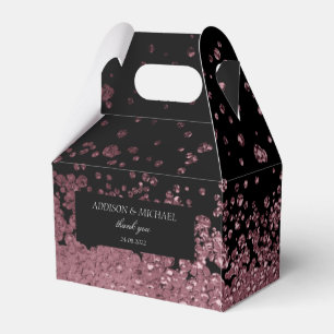 Ballotins Elegant Moderne Mariage de Splatter Noir et Rosego