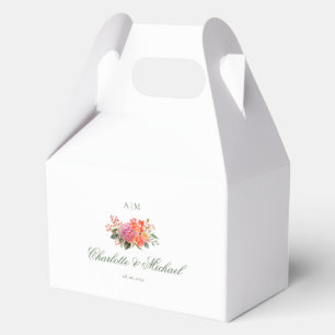 Ballotins  Élégant Monogramme Floral Script Mariage
