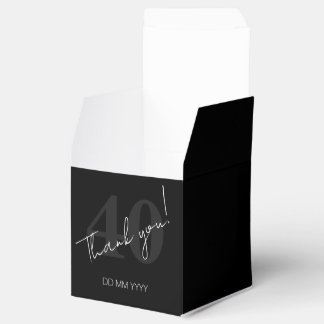 Ballotins Elégant Noir et Blanc Quarantième 40e Anniversaire