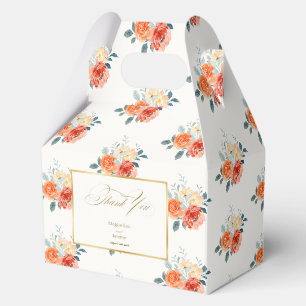 Ballotins Élégant or Blush Mariage Floral Merci